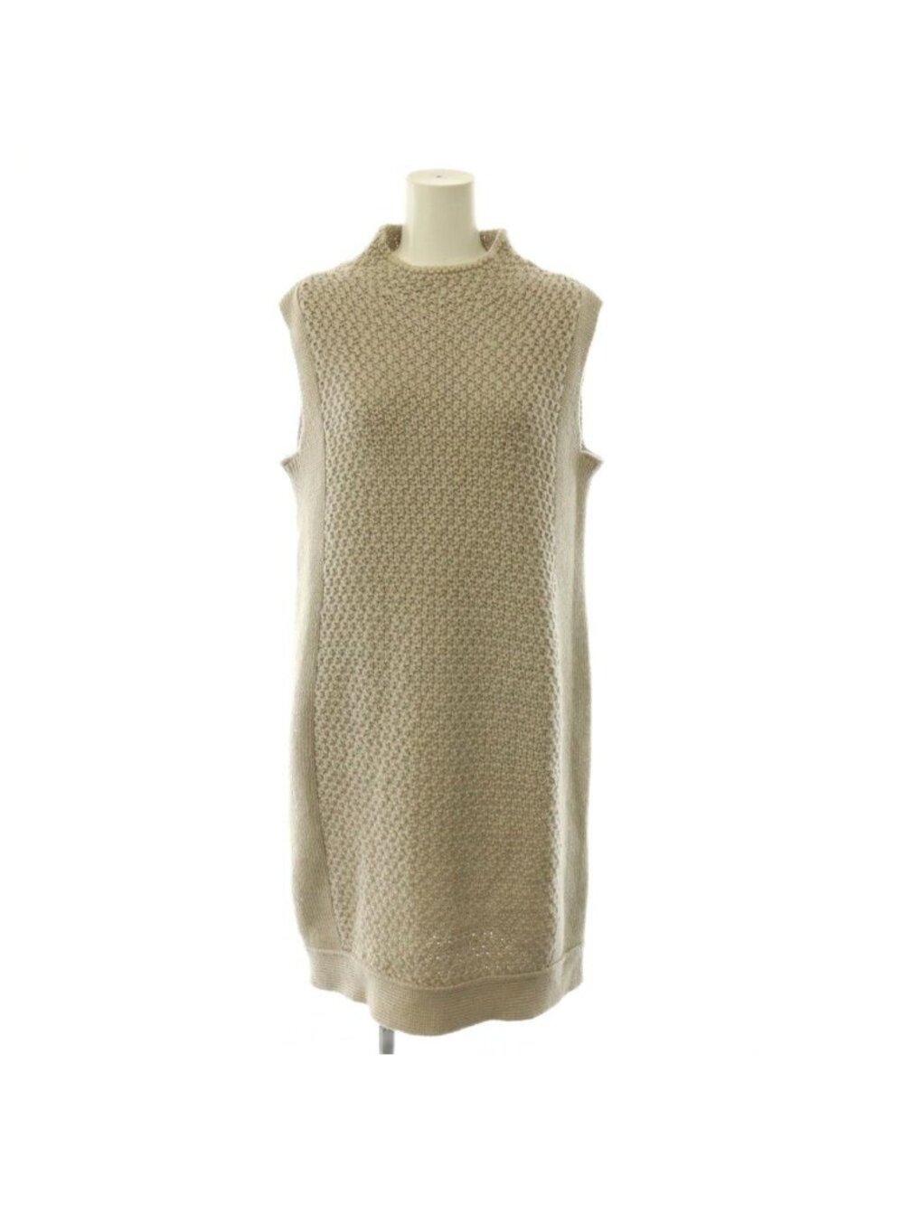 Max Mara S 'S Knit Dress Sleeveless Mohair Blend Braid Gray L